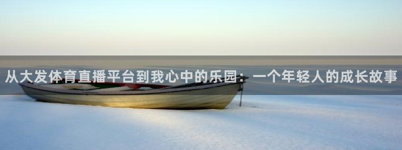 从大发体育直播平台到我心中的乐园：一个年轻人的成长故事